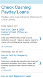 Mobile Screenshot of checkcashing.blogspot.com
