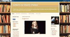 Desktop Screenshot of dearharrypotter.blogspot.com