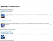 Tablet Screenshot of mydestinationpakistan.blogspot.com