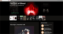 Desktop Screenshot of cultofghoul.blogspot.com