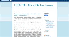 Desktop Screenshot of healthaglobalissue.blogspot.com