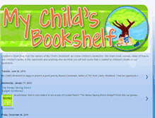 Tablet Screenshot of mychildsbookshelf.blogspot.com