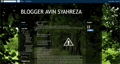 Desktop Screenshot of bloggeravinsyahreza.blogspot.com