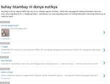Tablet Screenshot of buhayistambay.blogspot.com