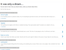 Tablet Screenshot of ohitwasonlyadream.blogspot.com