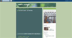 Desktop Screenshot of marysjourney-maryb.blogspot.com