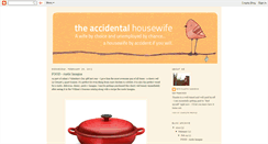 Desktop Screenshot of housewifebyaccident.blogspot.com