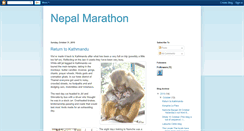 Desktop Screenshot of nepalmarathon.blogspot.com