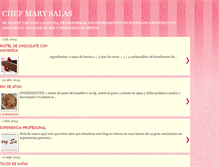 Tablet Screenshot of chefmarysalas.blogspot.com