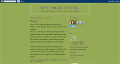 Desktop Screenshot of eatpraystudy.blogspot.com