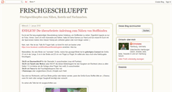 Desktop Screenshot of frischgeschluepft.blogspot.com