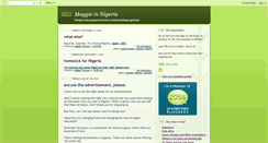 Desktop Screenshot of maggieinnigeria.blogspot.com