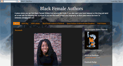 Desktop Screenshot of blackfemaleauthors.blogspot.com