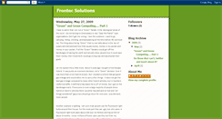 Desktop Screenshot of frontecsolutions.blogspot.com