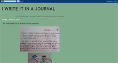 Desktop Screenshot of iwriteitinajournal.blogspot.com