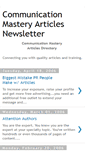 Mobile Screenshot of communicationmasteryarticles.blogspot.com
