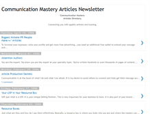 Tablet Screenshot of communicationmasteryarticles.blogspot.com