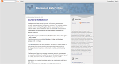 Desktop Screenshot of blackwoodgallery.blogspot.com