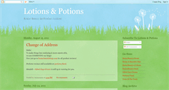 Desktop Screenshot of lotionspotions.blogspot.com