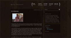 Desktop Screenshot of mainecharacter.blogspot.com