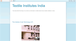 Desktop Screenshot of infotextile.blogspot.com