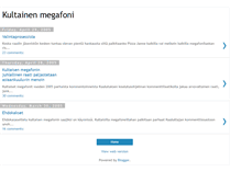 Tablet Screenshot of kultainenmegafoni.blogspot.com