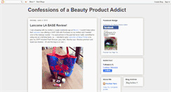 Desktop Screenshot of confessionsofabeautyproductaddict.blogspot.com