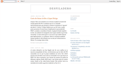 Desktop Screenshot of desfiladero.blogspot.com