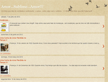 Tablet Screenshot of amoresublimeamore.blogspot.com