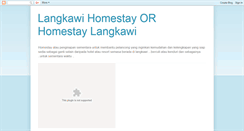 Desktop Screenshot of langkawihomestays.blogspot.com