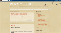 Desktop Screenshot of privacyroom.blogspot.com