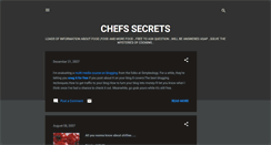 Desktop Screenshot of chefsecrets.blogspot.com