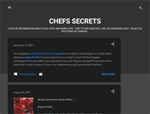 Tablet Screenshot of chefsecrets.blogspot.com