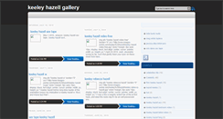 Desktop Screenshot of keeleyhazell-gallery.blogspot.com