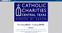 Desktop Screenshot of catholiccharitiesofctx.blogspot.com