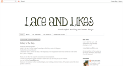 Desktop Screenshot of laceandlikes.blogspot.com