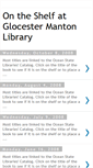 Mobile Screenshot of glocestermantonlibrary.blogspot.com