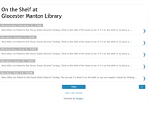 Tablet Screenshot of glocestermantonlibrary.blogspot.com
