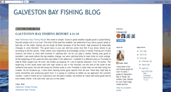 Desktop Screenshot of galvestonbayfishingblog.blogspot.com