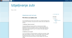 Desktop Screenshot of izbjeljivanje-zubi.blogspot.com