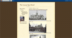 Desktop Screenshot of lucanspahotel.blogspot.com