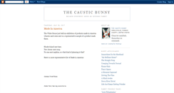 Desktop Screenshot of causticbunny.blogspot.com