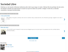 Tablet Screenshot of lasociedadlibre.blogspot.com