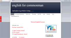 Desktop Screenshot of englishforcommonman.blogspot.com