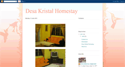 Desktop Screenshot of desakristalhomestay.blogspot.com