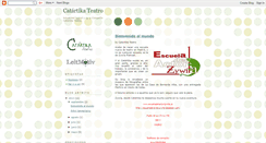 Desktop Screenshot of catartikateatro.blogspot.com