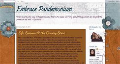 Desktop Screenshot of embracepandemonium.blogspot.com