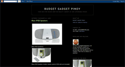 Desktop Screenshot of budgetgadgetpinoy.blogspot.com