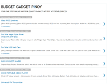 Tablet Screenshot of budgetgadgetpinoy.blogspot.com
