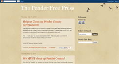 Desktop Screenshot of penderfreepress.blogspot.com